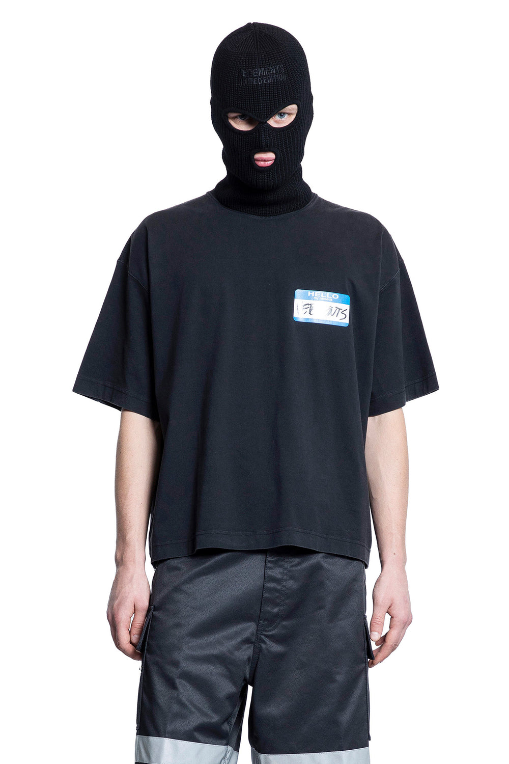 VETEMENTS MAN BLACK T-SHIRTS & TANK TOPS