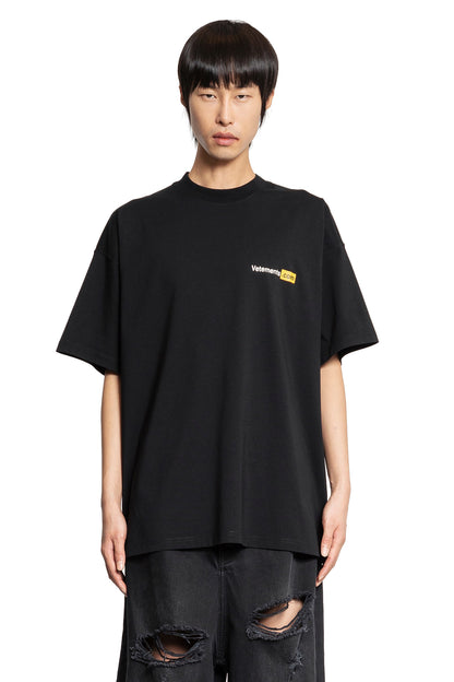 Antonioli VETEMENTS MAN BLACK T-SHIRTS & TANK TOPS