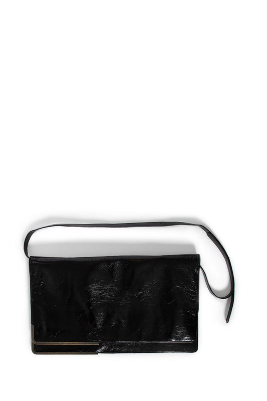 UMA WANG WOMAN BLACK SHOULDER BAGS