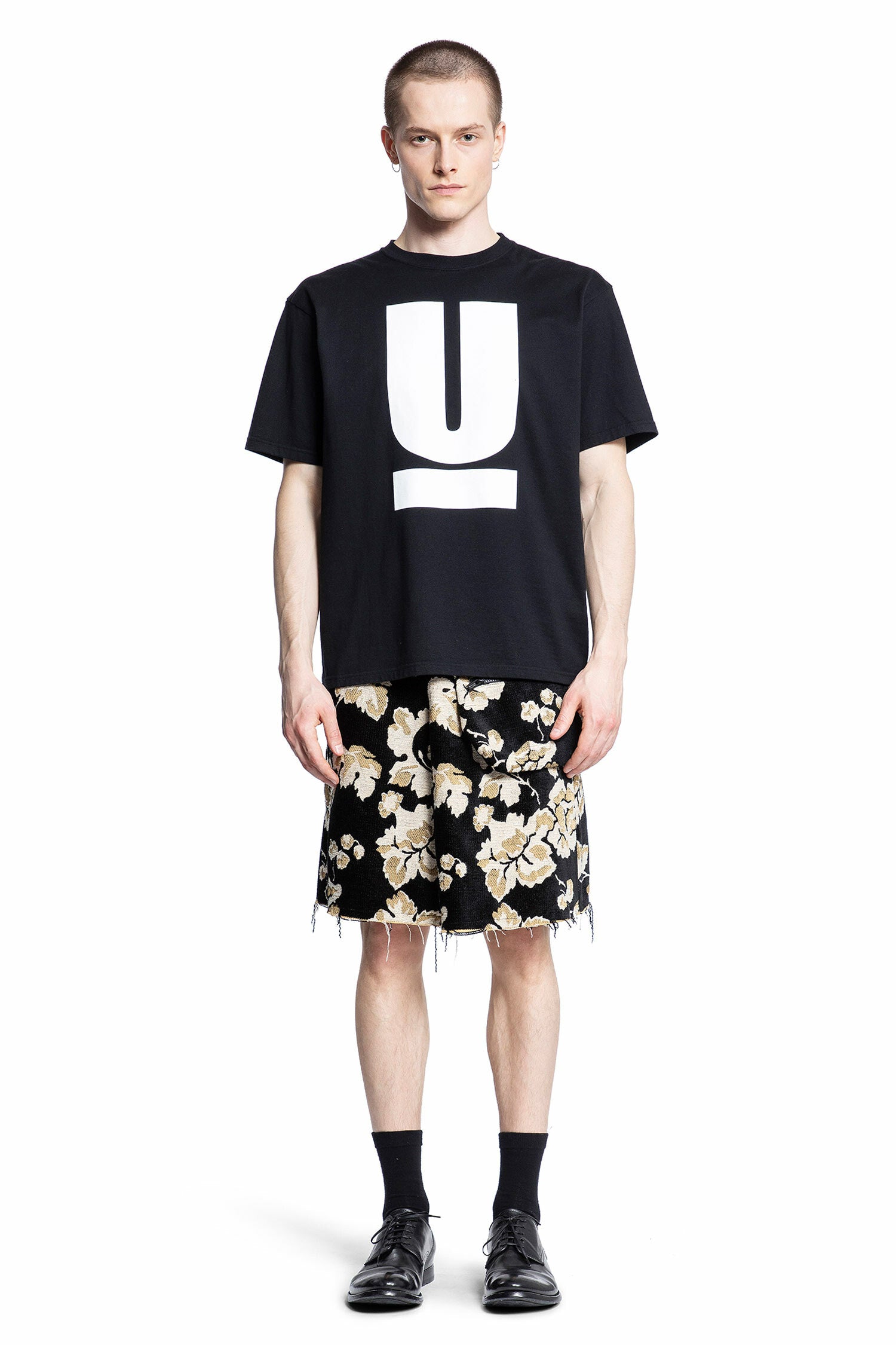 UNDERCOVER MAN BLACK T-SHIRTS