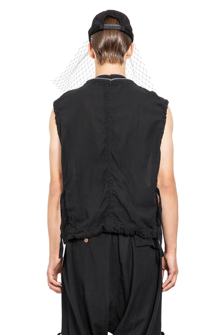 UNDERCOVER MAN BLACK VESTS