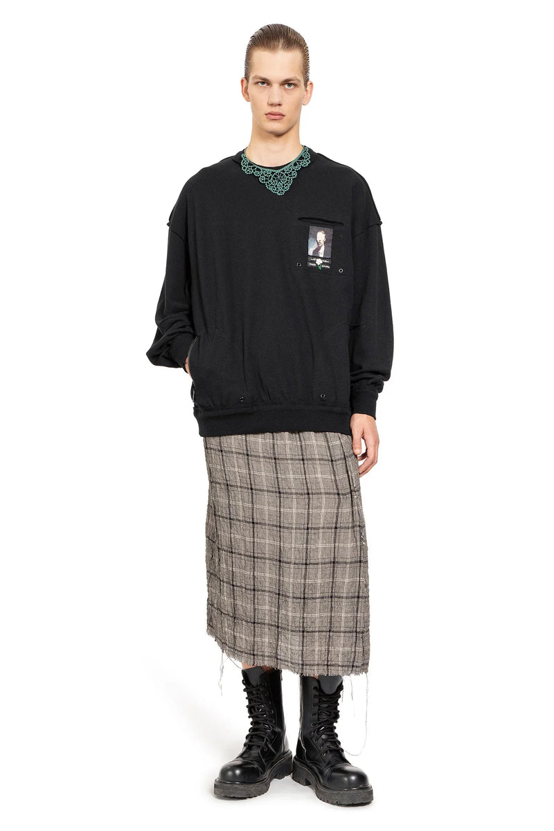 Linen Rayon Check Kilt - Antonioli.eu