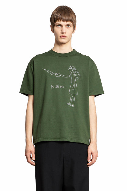 UNDERCOVER MAN GREEN T-SHIRTS & TANK TOPS