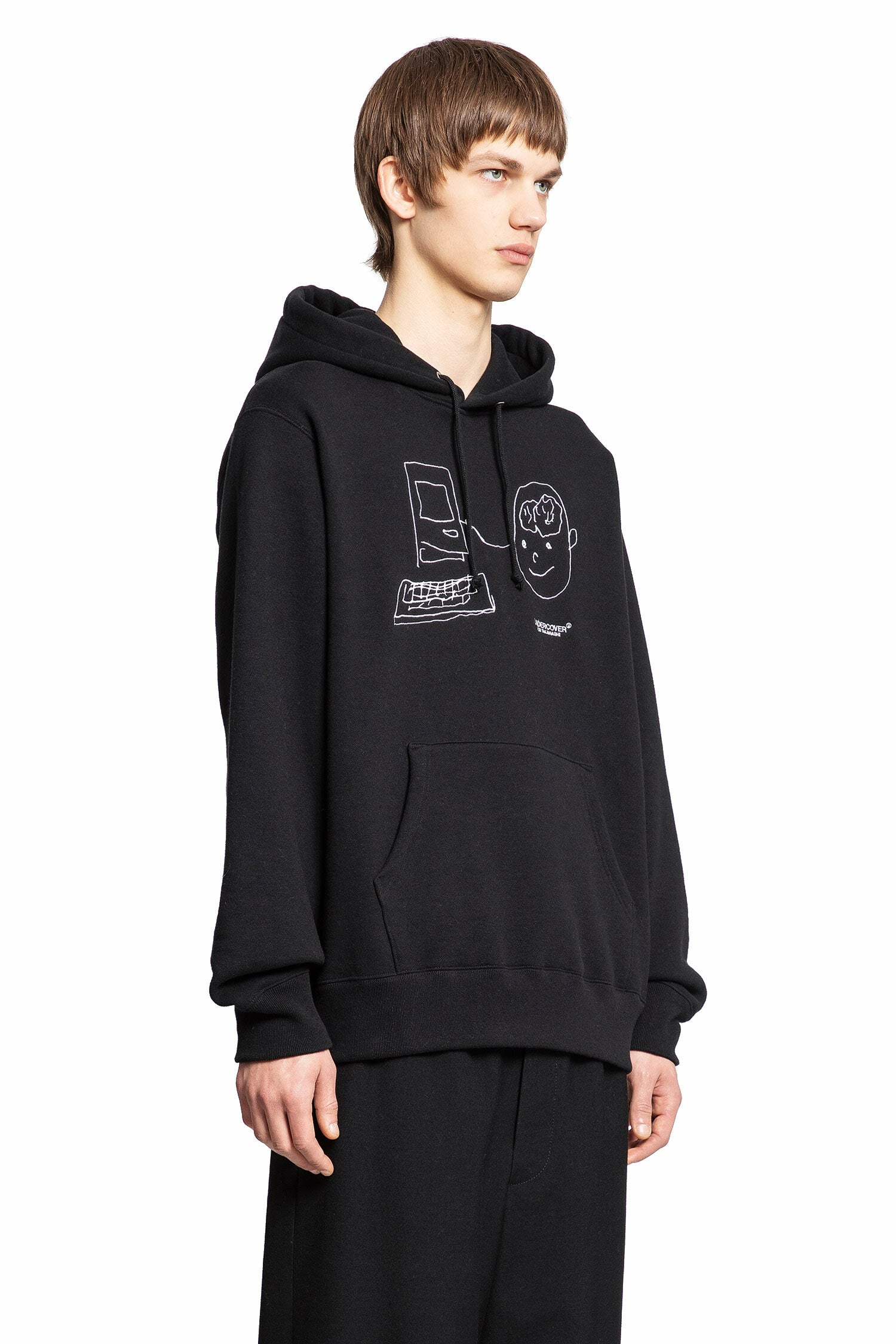 UNDERCOVER MAN BLACK SWEATSHIRTS