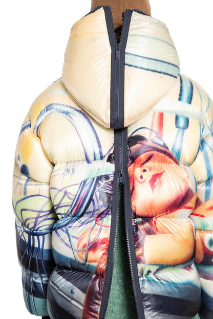 Printed Hooded Down Jacket