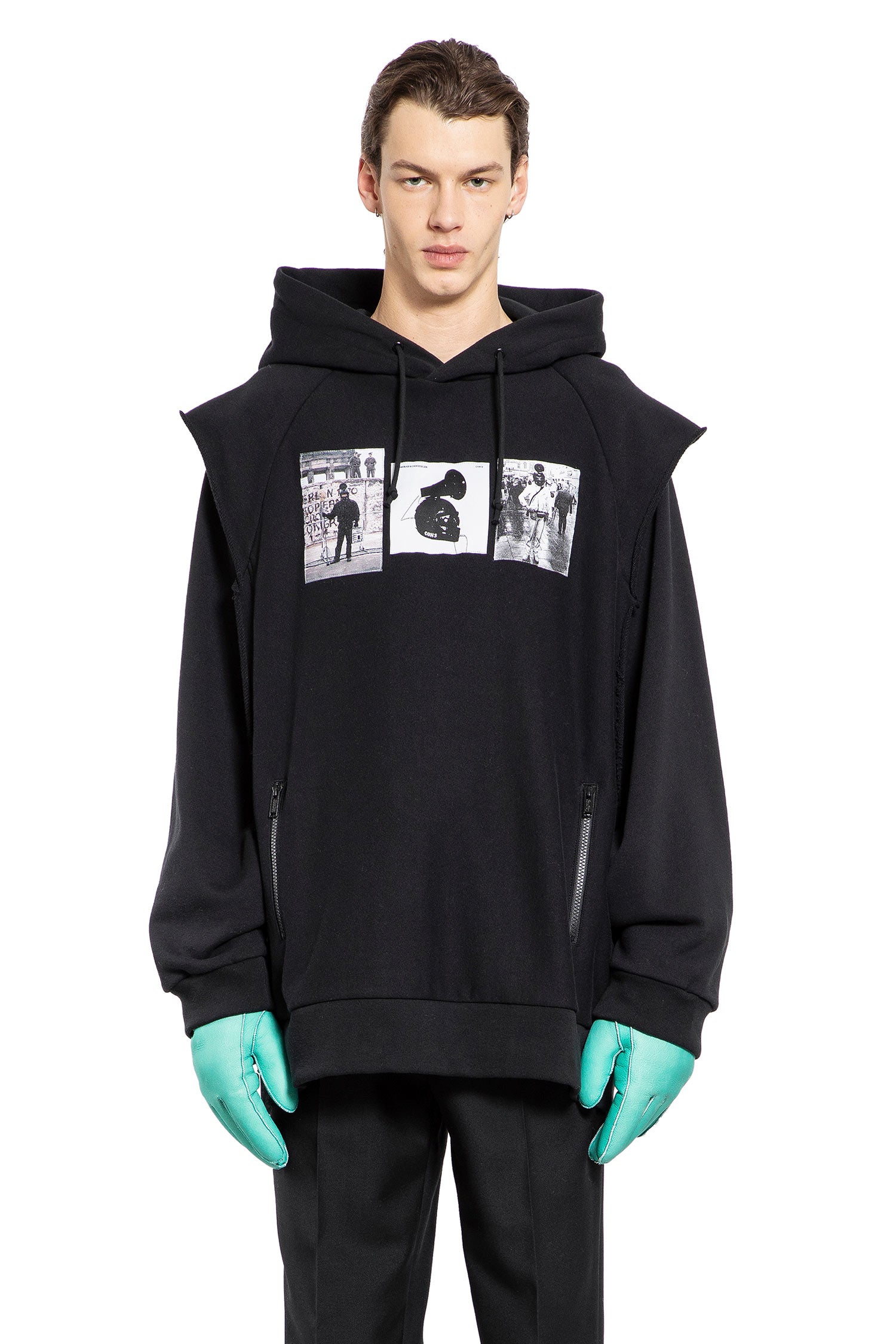 Conrad Schnitzler Layered Hoodie