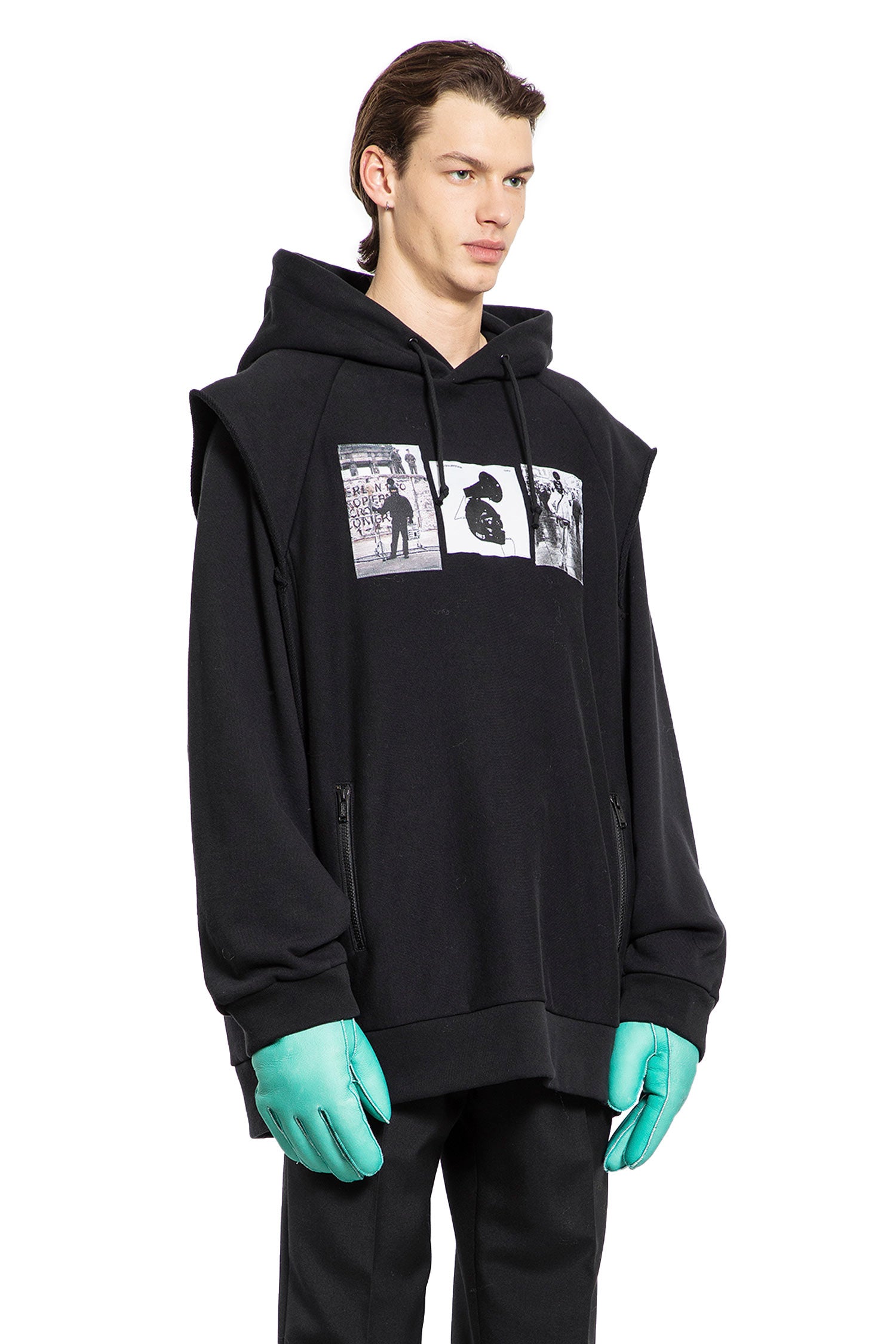 Conrad Schnitzler Layered Hoodie