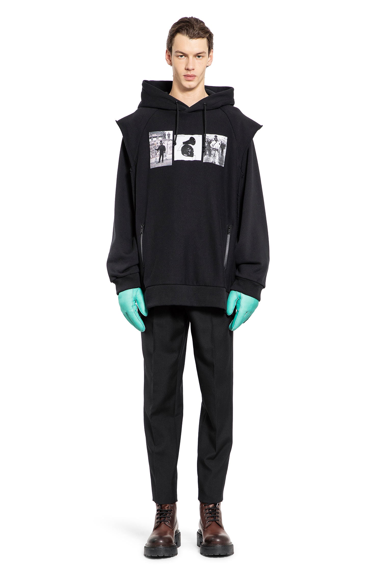 Conrad Schnitzler Layered Hoodie