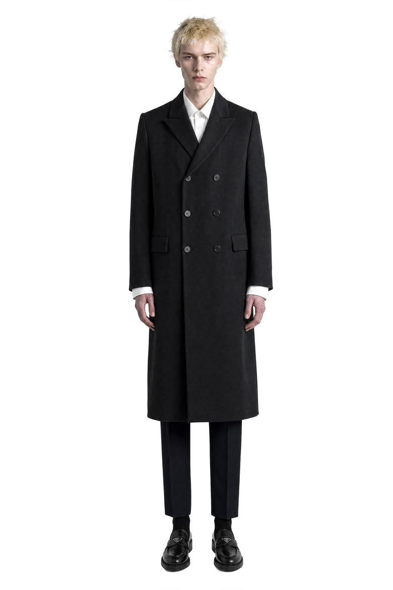 PRADA Double-Breasted Wool Coat man