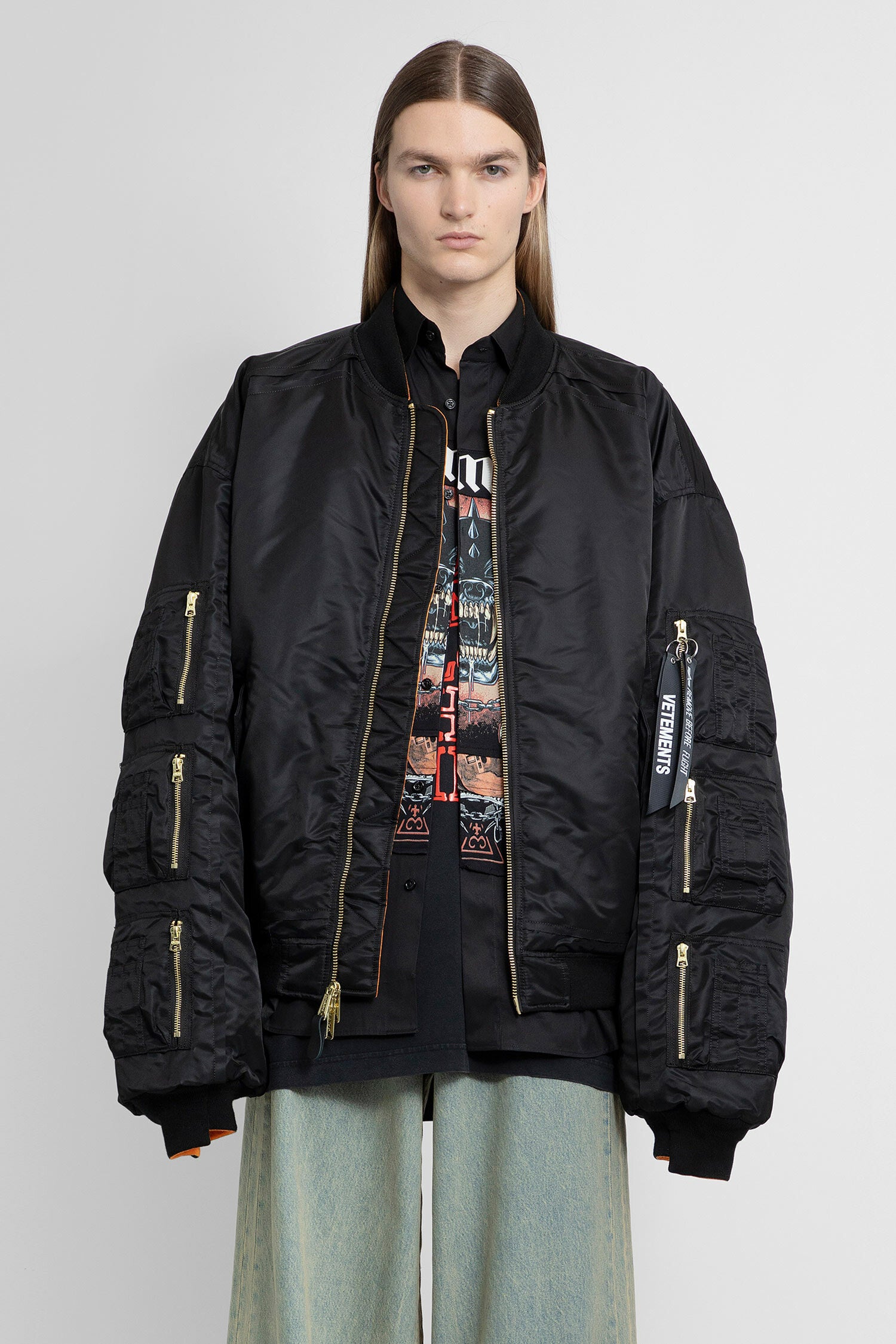 VETEMENTS MAN BLACK JACKETS