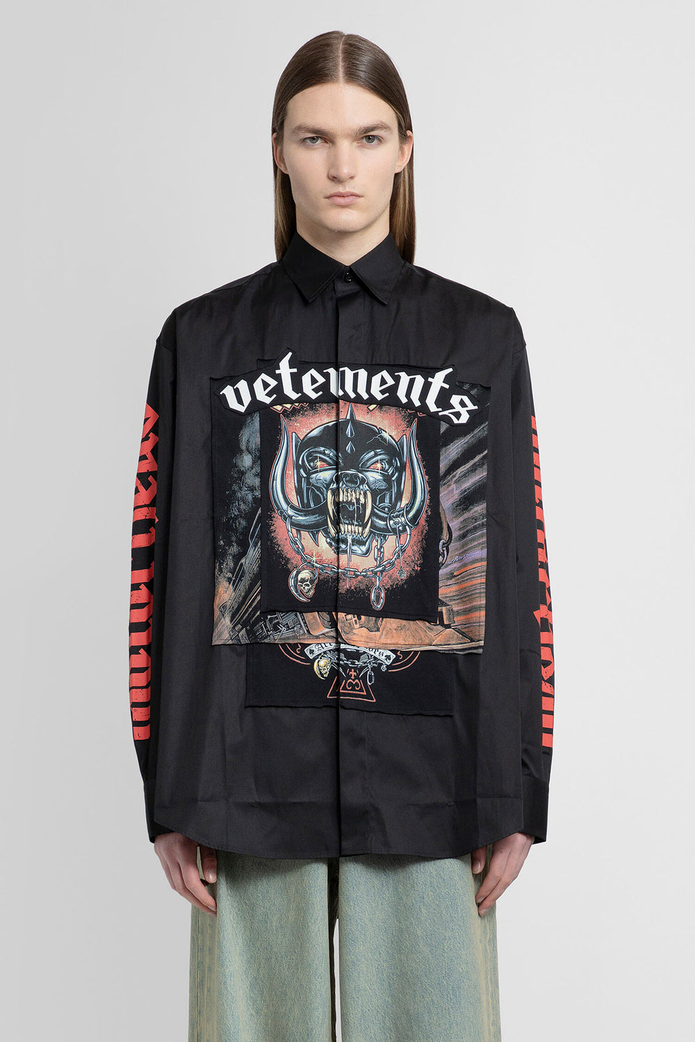 VETEMENTS MAN BLACK SHIRTS