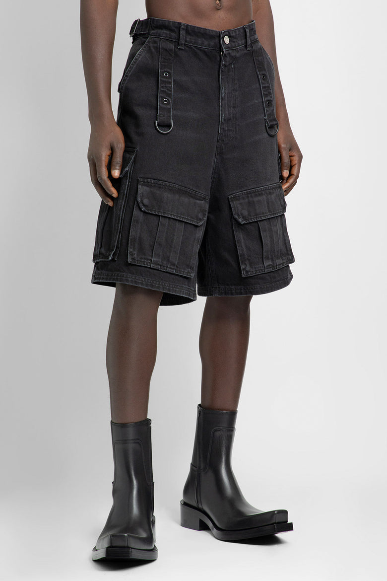 VETEMENTS MAN BLACK SHORTS & SKIRTS