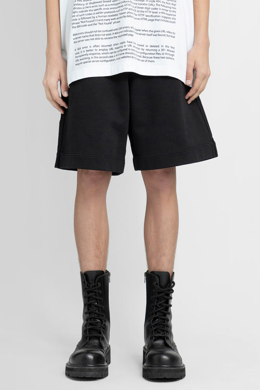 VETEMENTS MAN BLACK SHORTS & SKIRTS