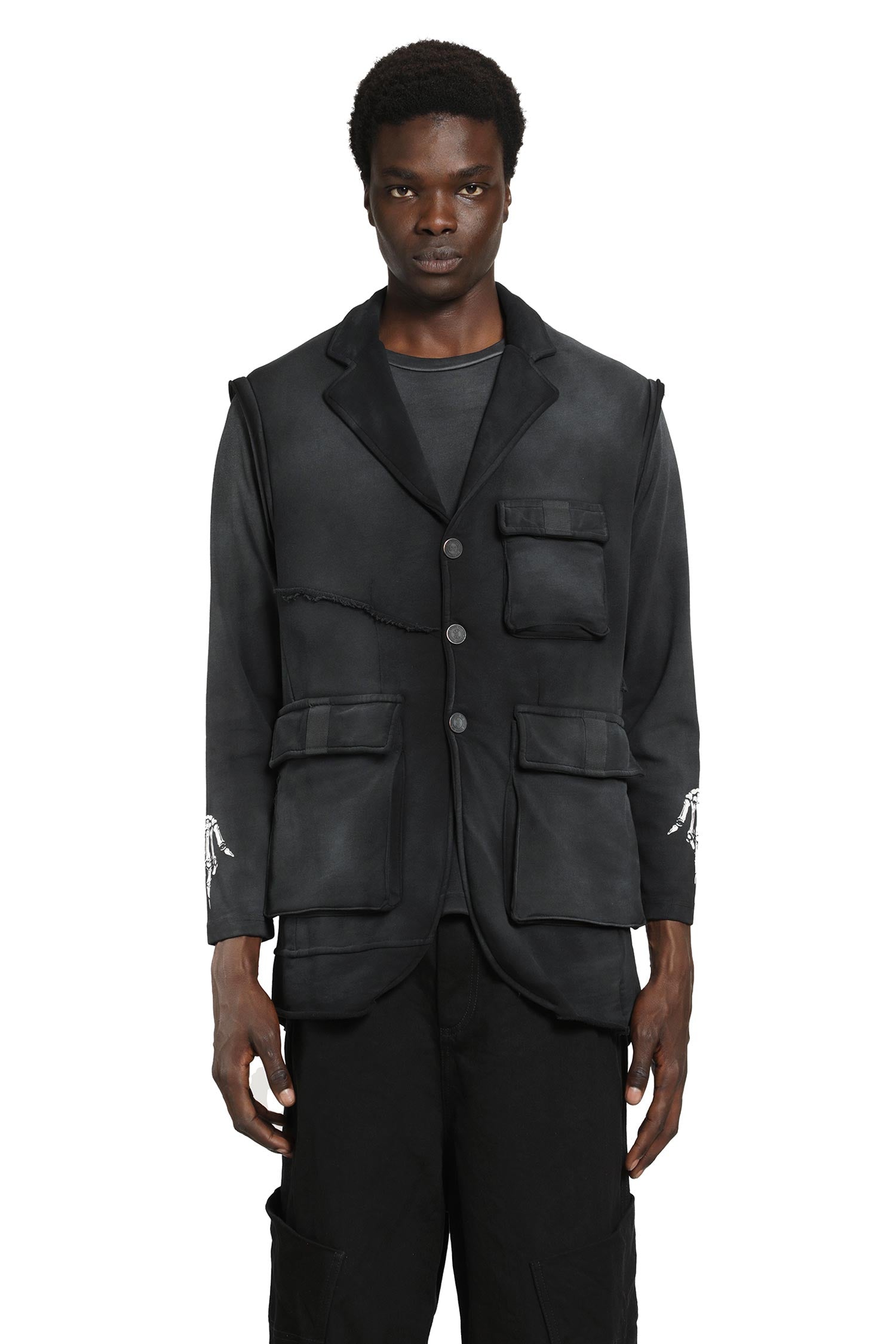 MASSIMO SABBADIN Washed Jersey Waistcoat man