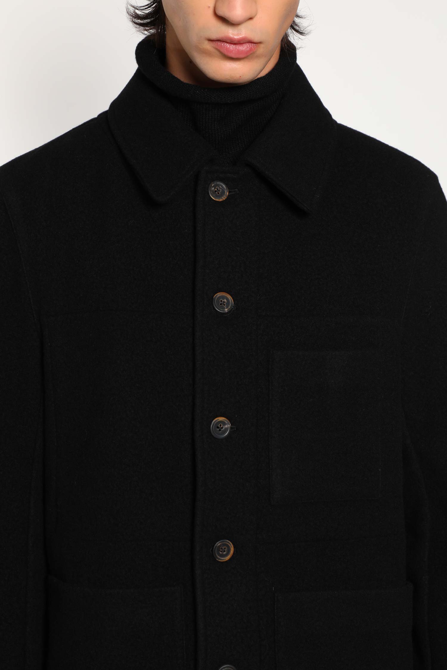 FORME D'EXPRESSION MAN BLACK JACKETS