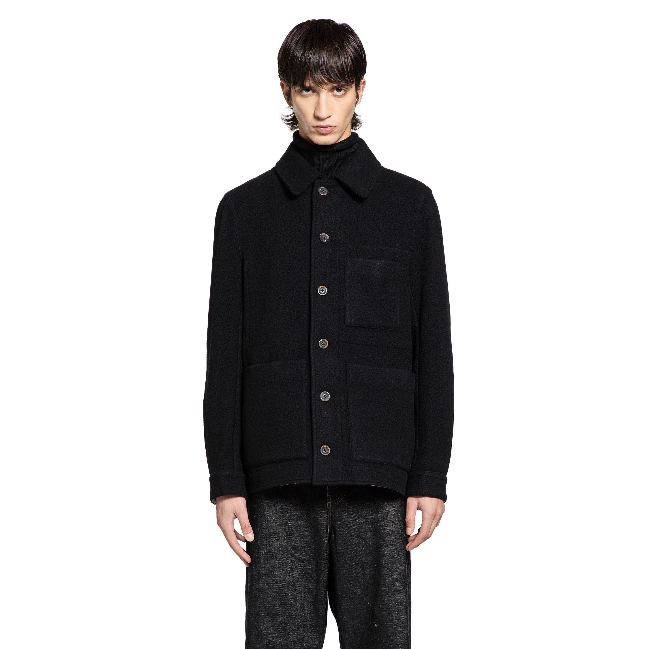FORME D'EXPRESSION MAN BLACK JACKETS