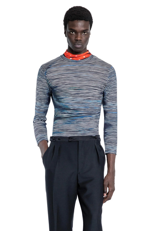 Cotton Turtleneck Long Sleeve T-Shirt - Antonioli.eu