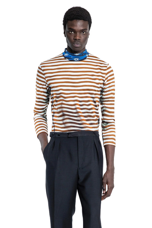 Cotton Turtleneck Long Sleeve T-Shirt - Antonioli.eu