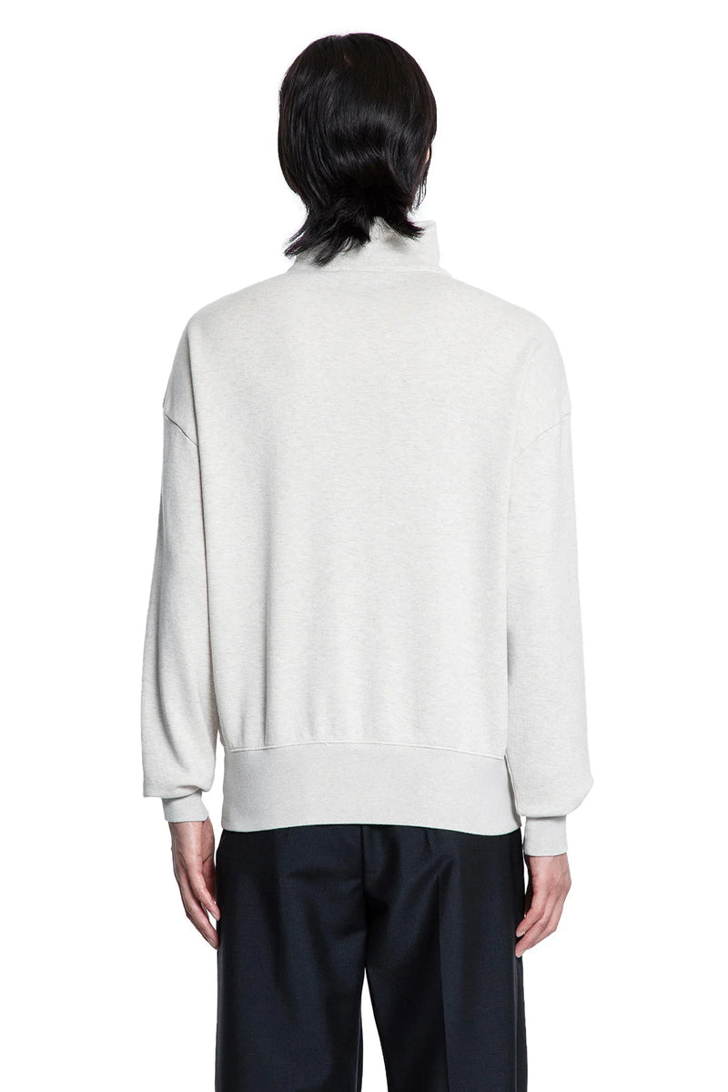 Soft Cotton Quarter-Zip Sweatshirt - Antonioli.eu