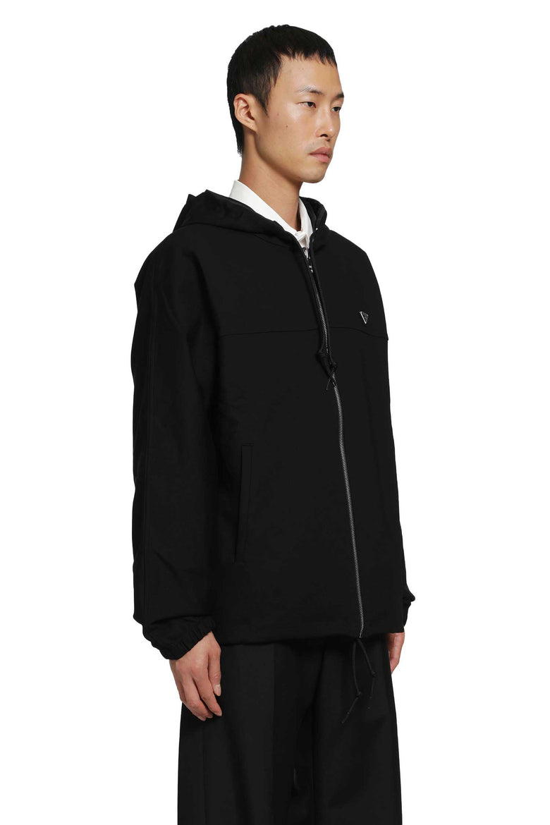 PRADA Technical Fleece Zip-Up Hoodie man