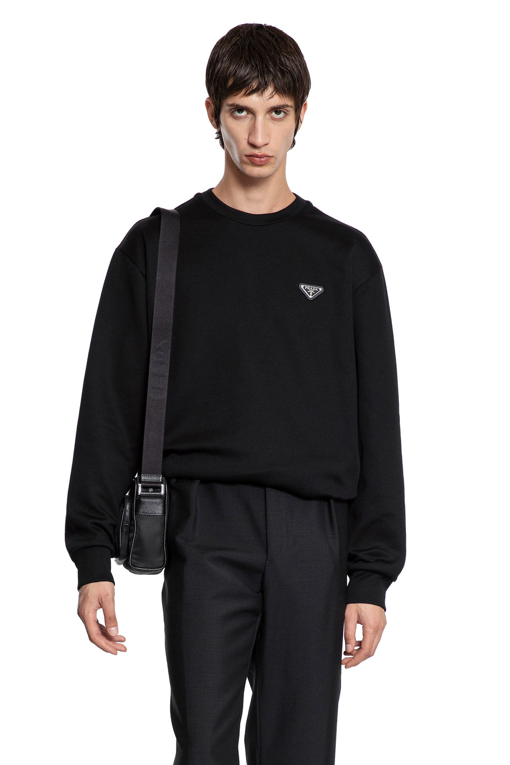 PRADA Technical cotton sweatshirt man