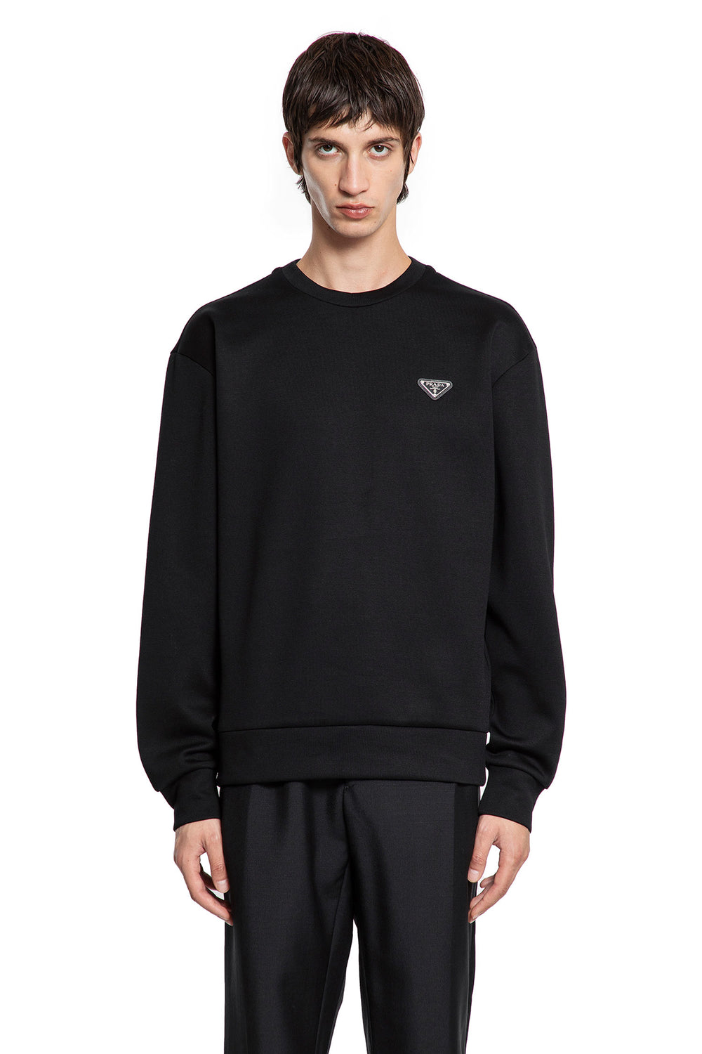 Technical cotton sweatshirt