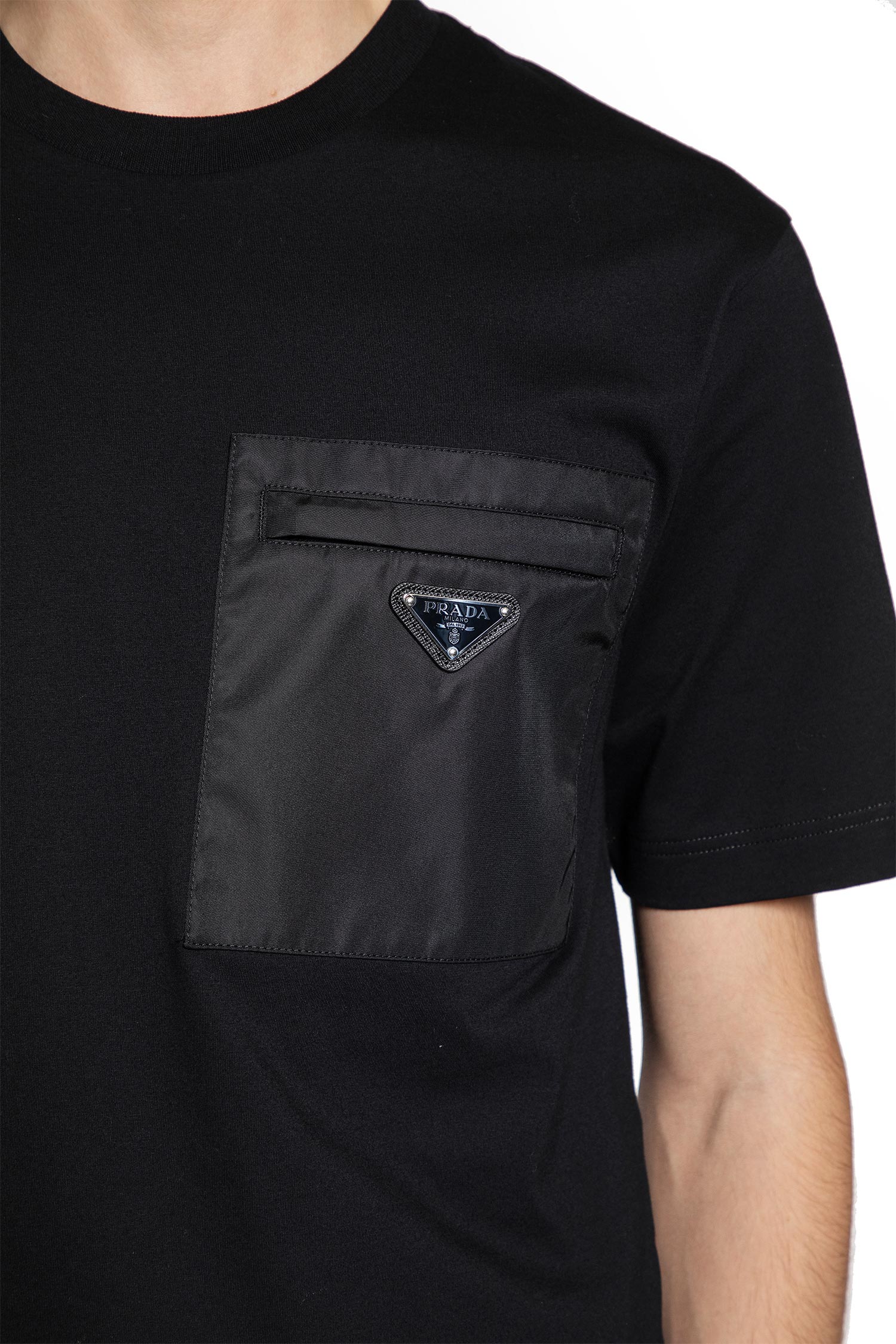 Re-Nylon and Jersey T-shirt