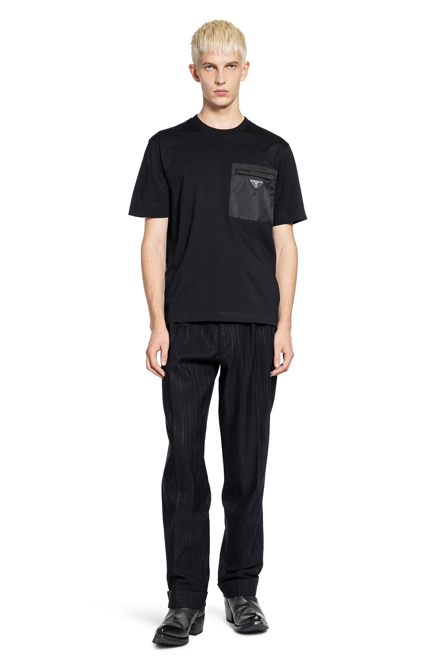 Re-Nylon and Jersey T-shirt