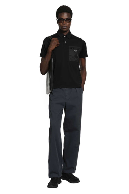Cotton and Re-Nylon Polo Shirt