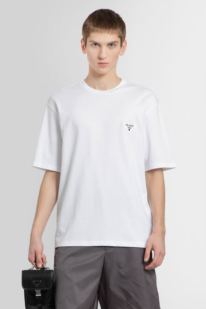 Antonioli PRADA MAN WHITE T-SHIRTS & TANK TOPS