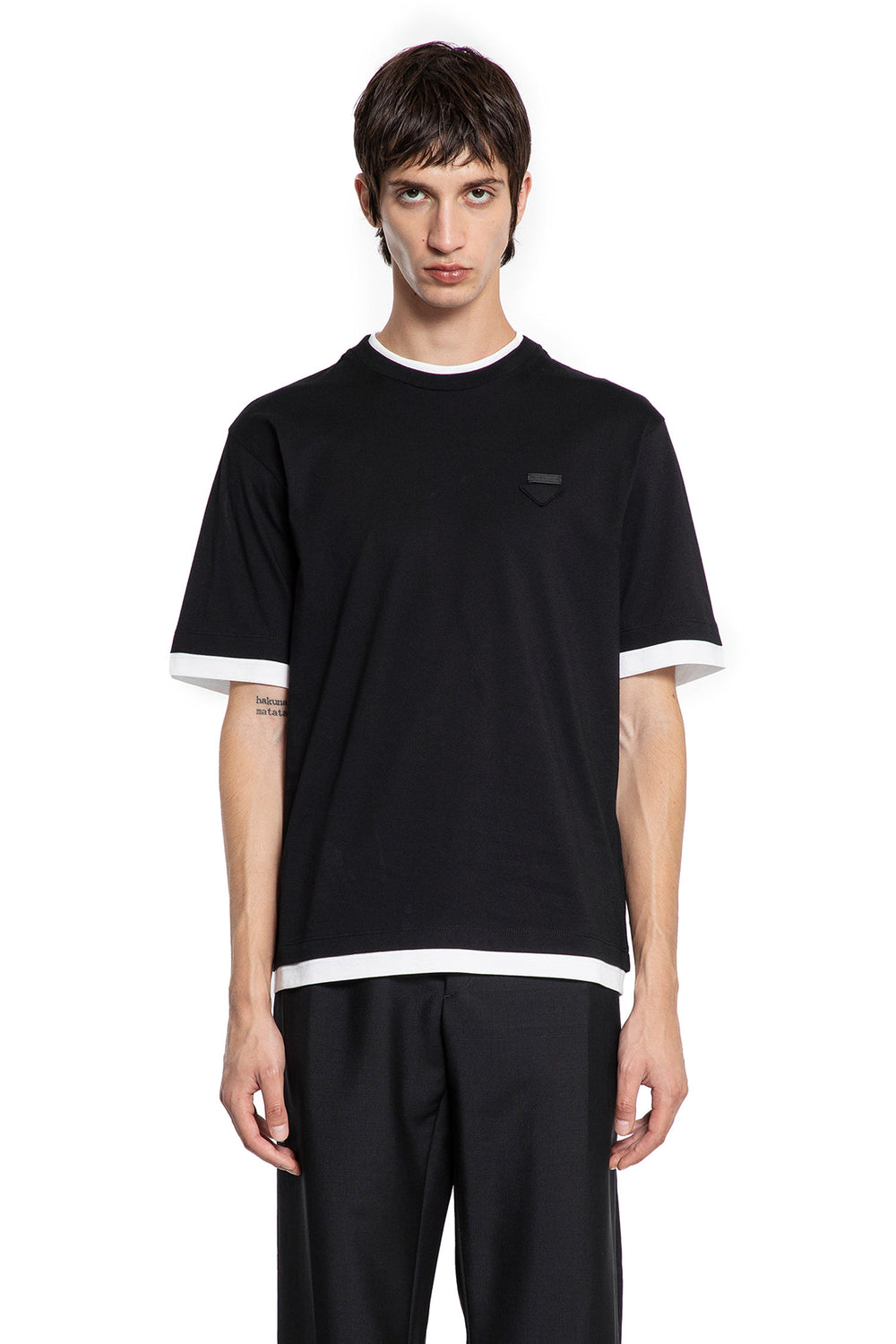 Layered Cotton T-Shirt