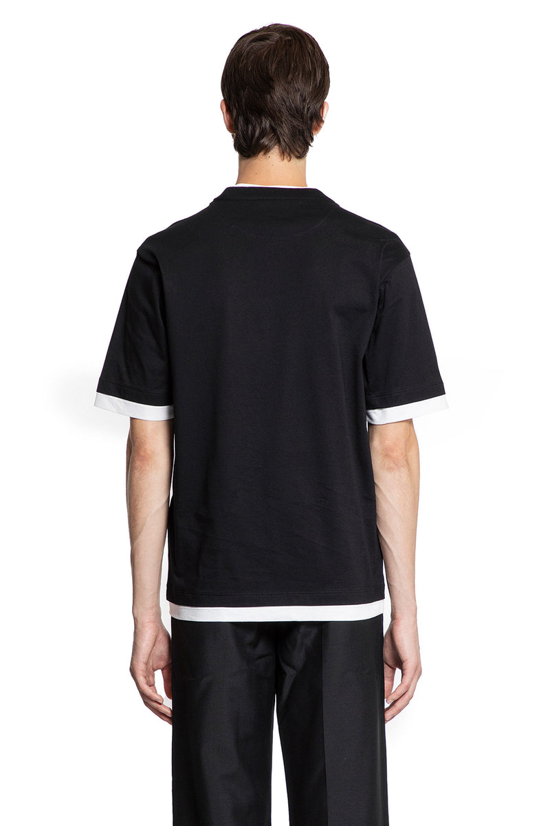 Layered Cotton T-Shirt - Antonioli.eu
