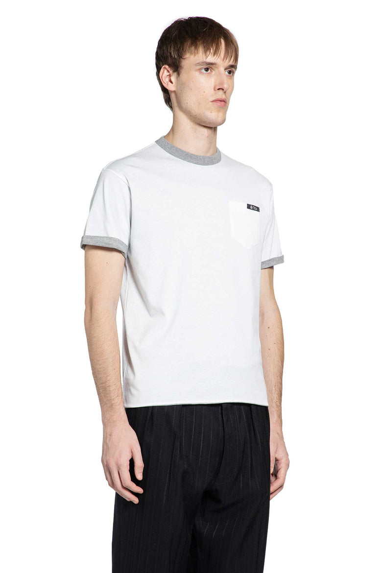 PRADA MAN WHITE T-SHIRTS & TANK TOPS
