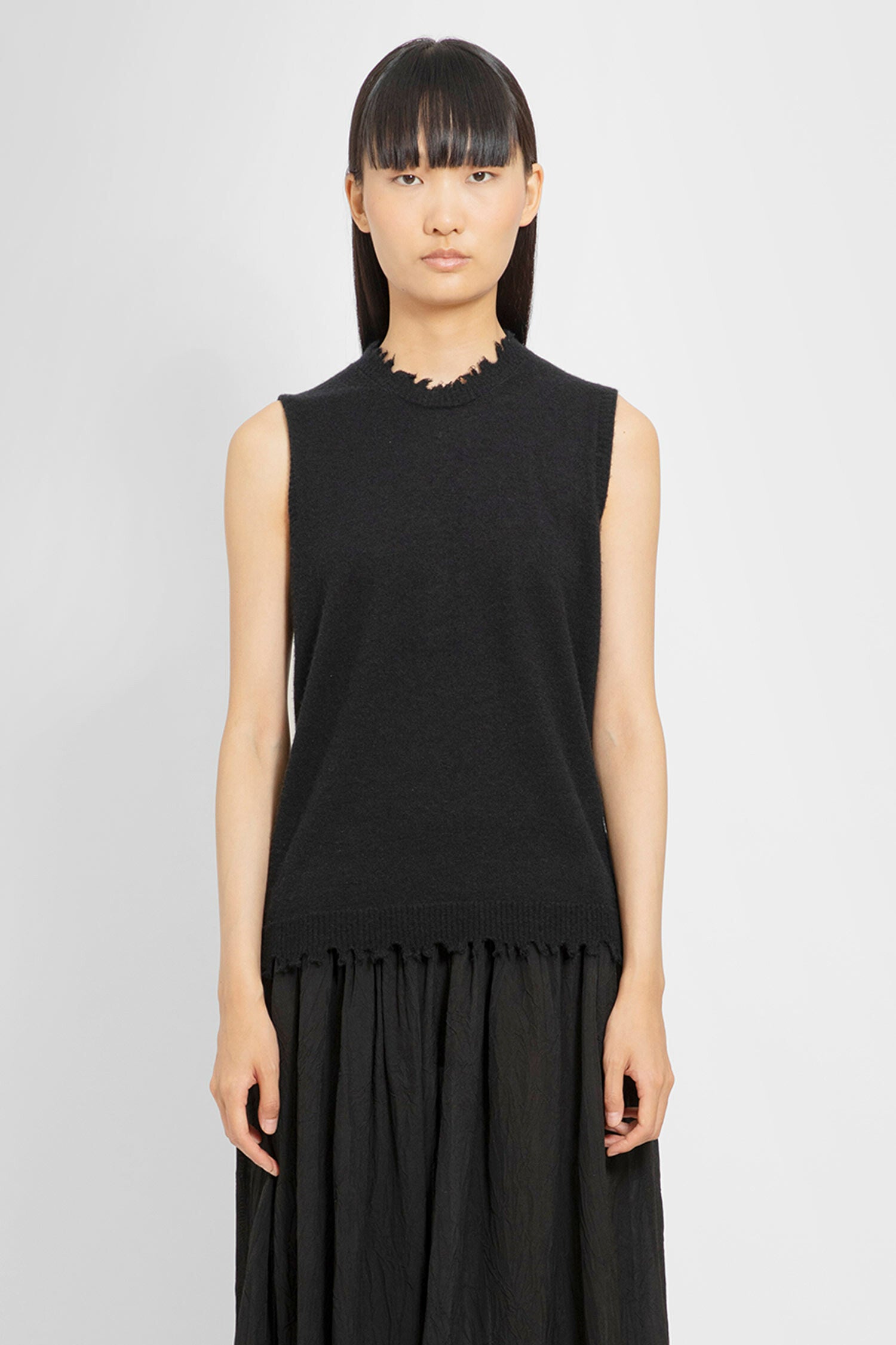 UMA WANG WOMAN BLACK KNITWEAR