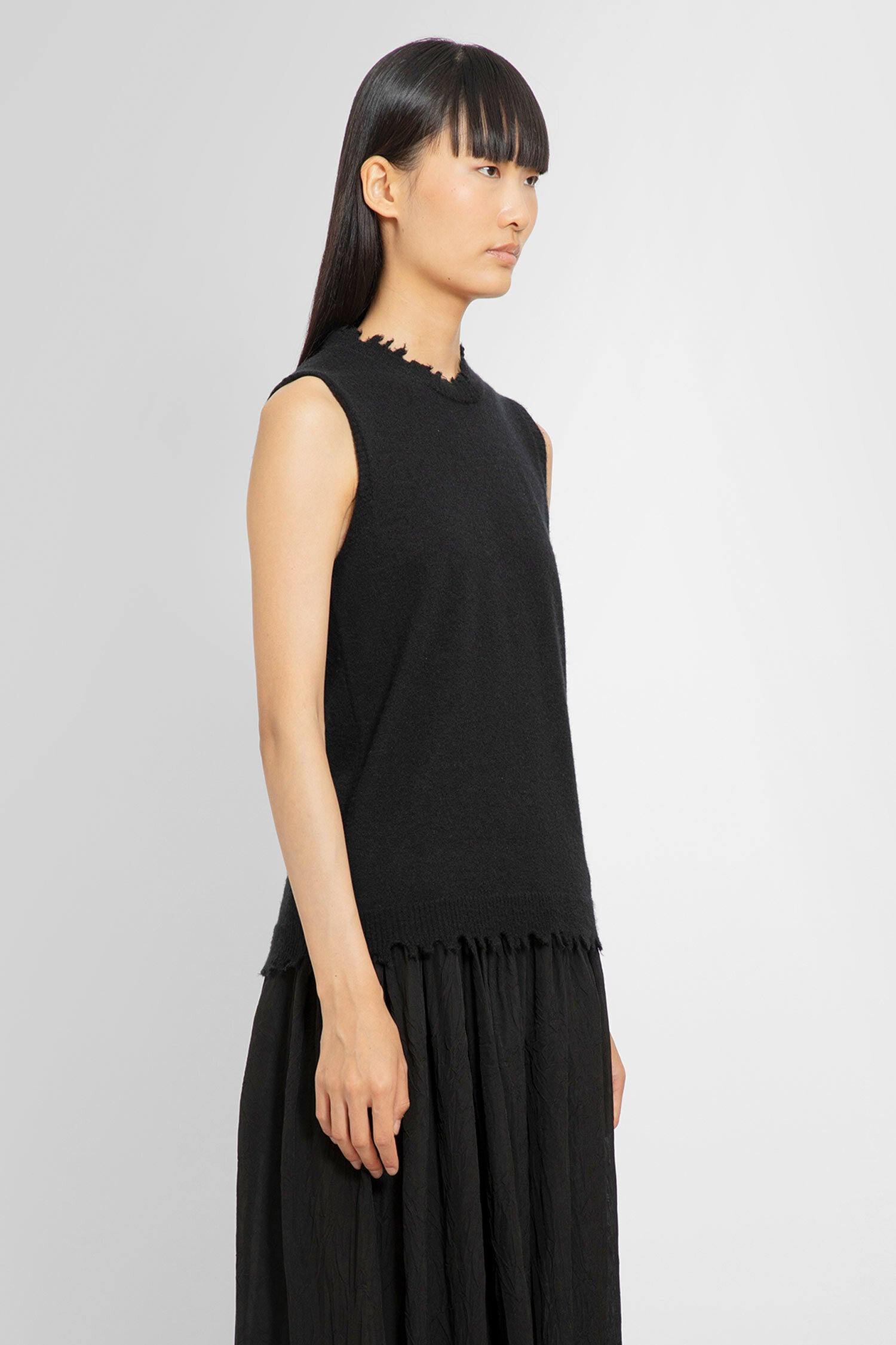 UMA WANG WOMAN BLACK KNITWEAR