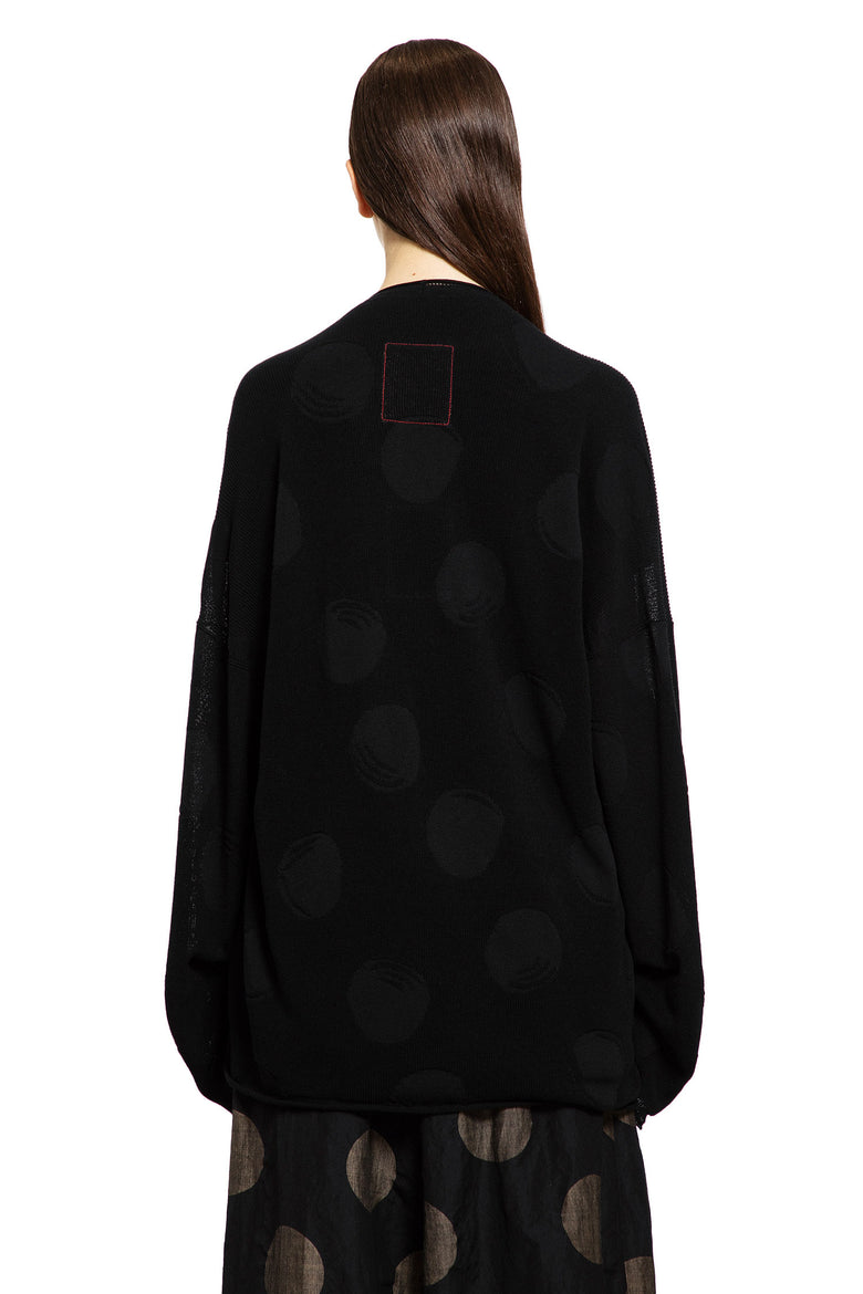 UMA WANG WOMAN BLACK KNITWEAR