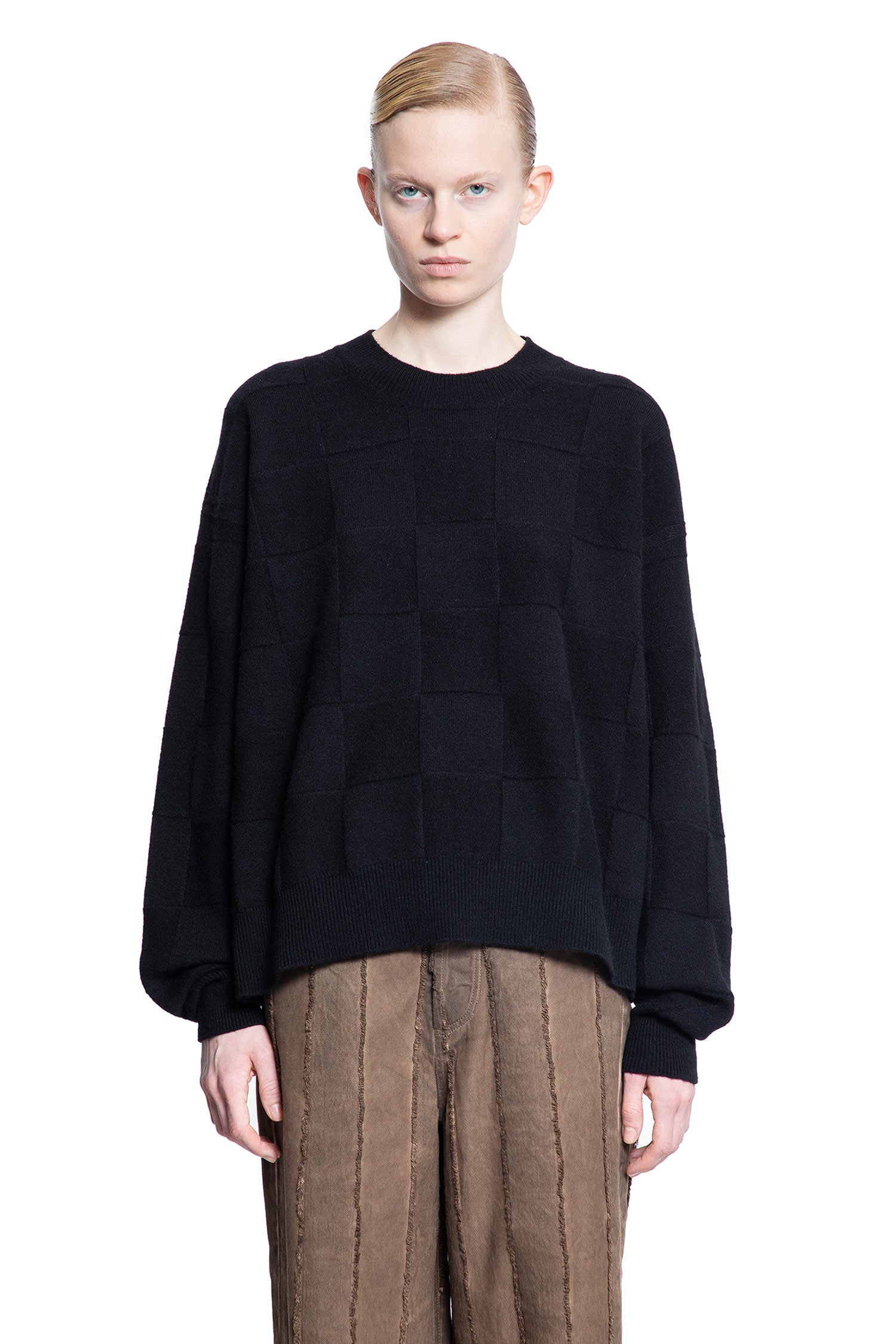 UMA WANG WOMAN BLACK KNITWEAR