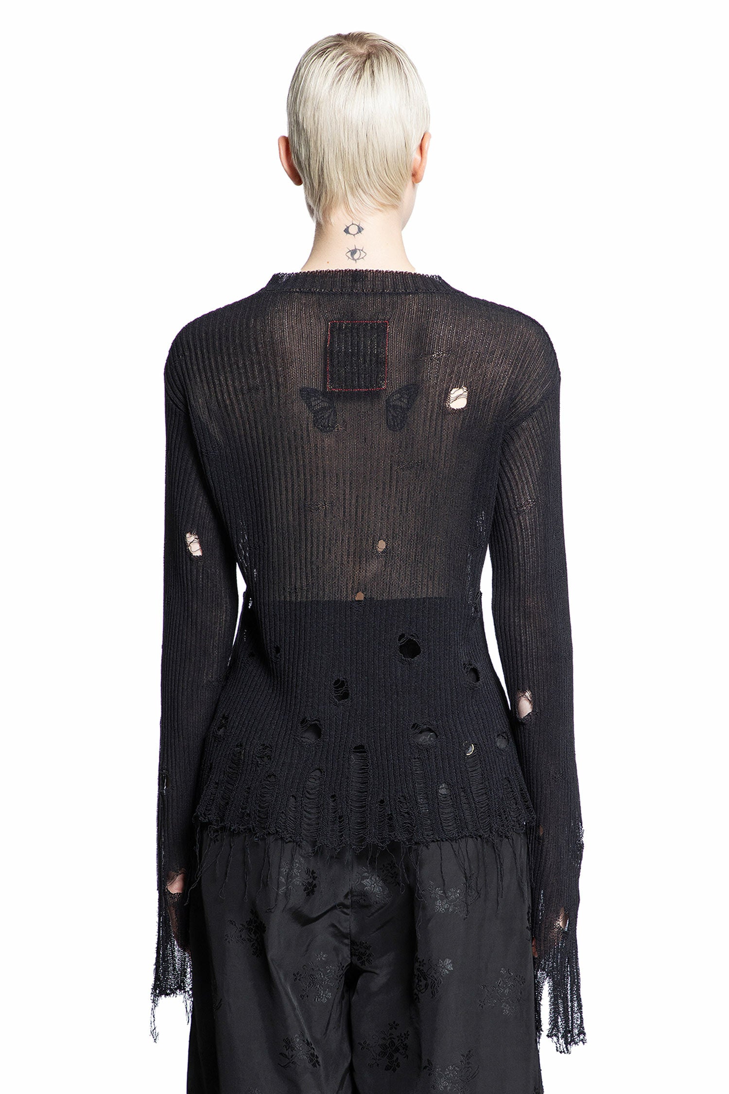 UMA WANG WOMAN BLACK KNITWEAR