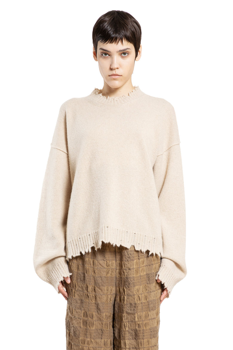Frayed Cashmere Sweater