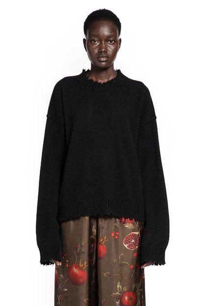 UMA WANG WOMAN BLACK KNITWEAR