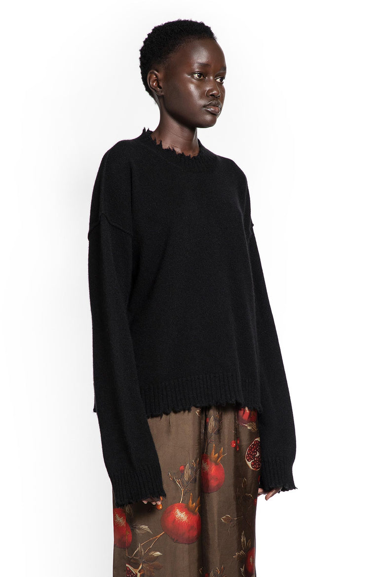 UMA WANG WOMAN BLACK KNITWEAR