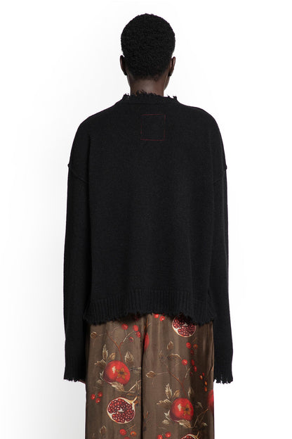 UMA WANG WOMAN BLACK KNITWEAR