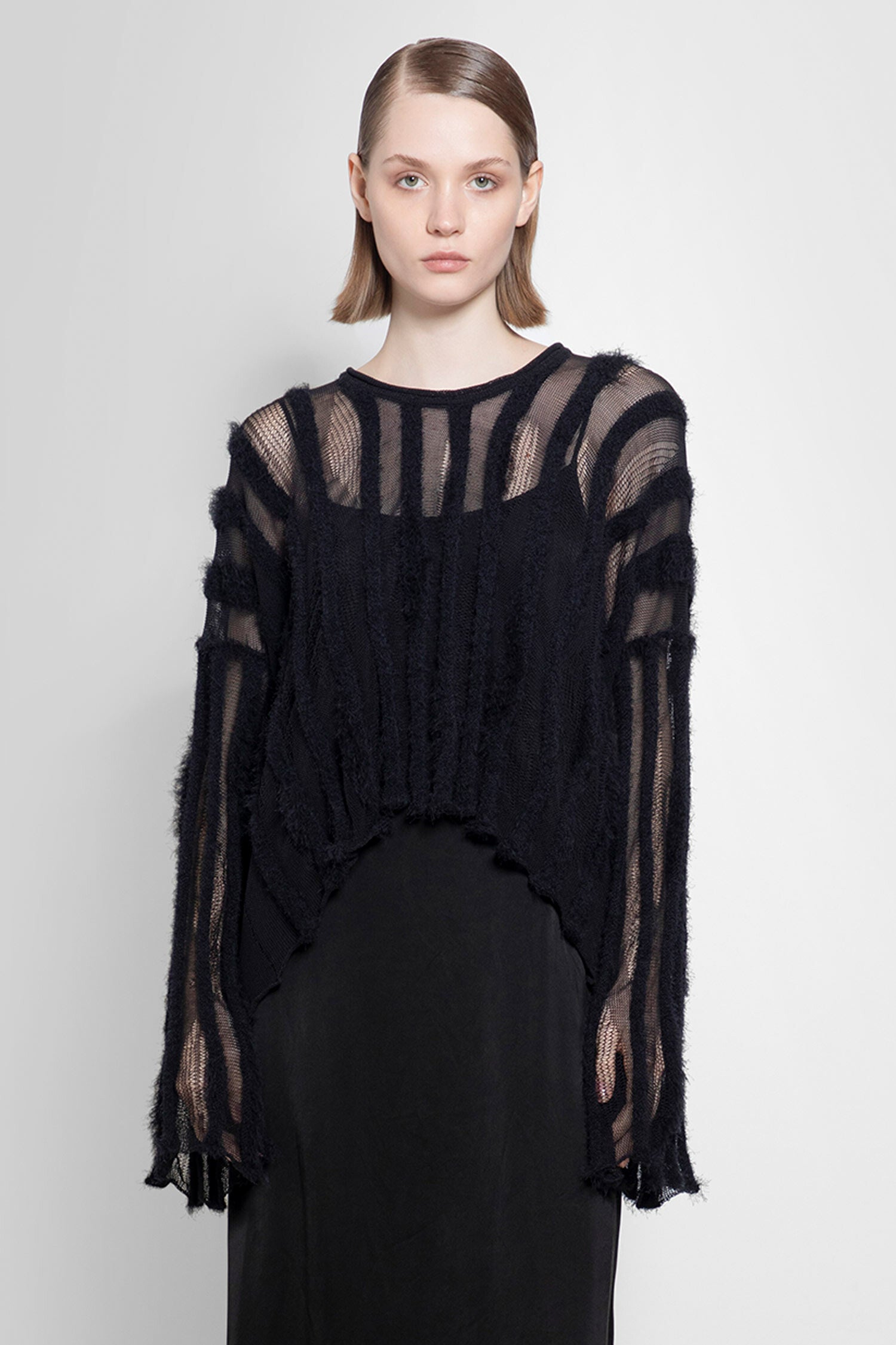 UMA WANG WOMAN BLACK KNITWEAR