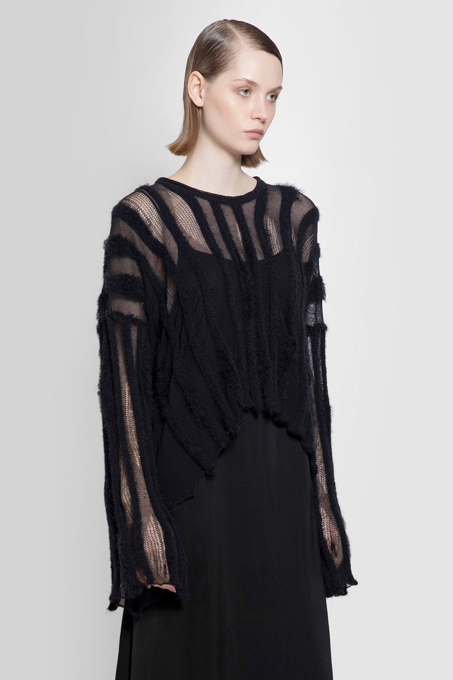 UMA WANG WOMAN BLACK KNITWEAR