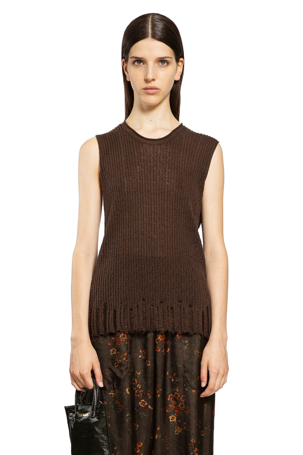 UMA WANG WOMAN BROWN VESTS