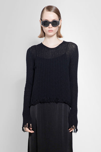 UMA WANG WOMAN BLACK KNITWEAR