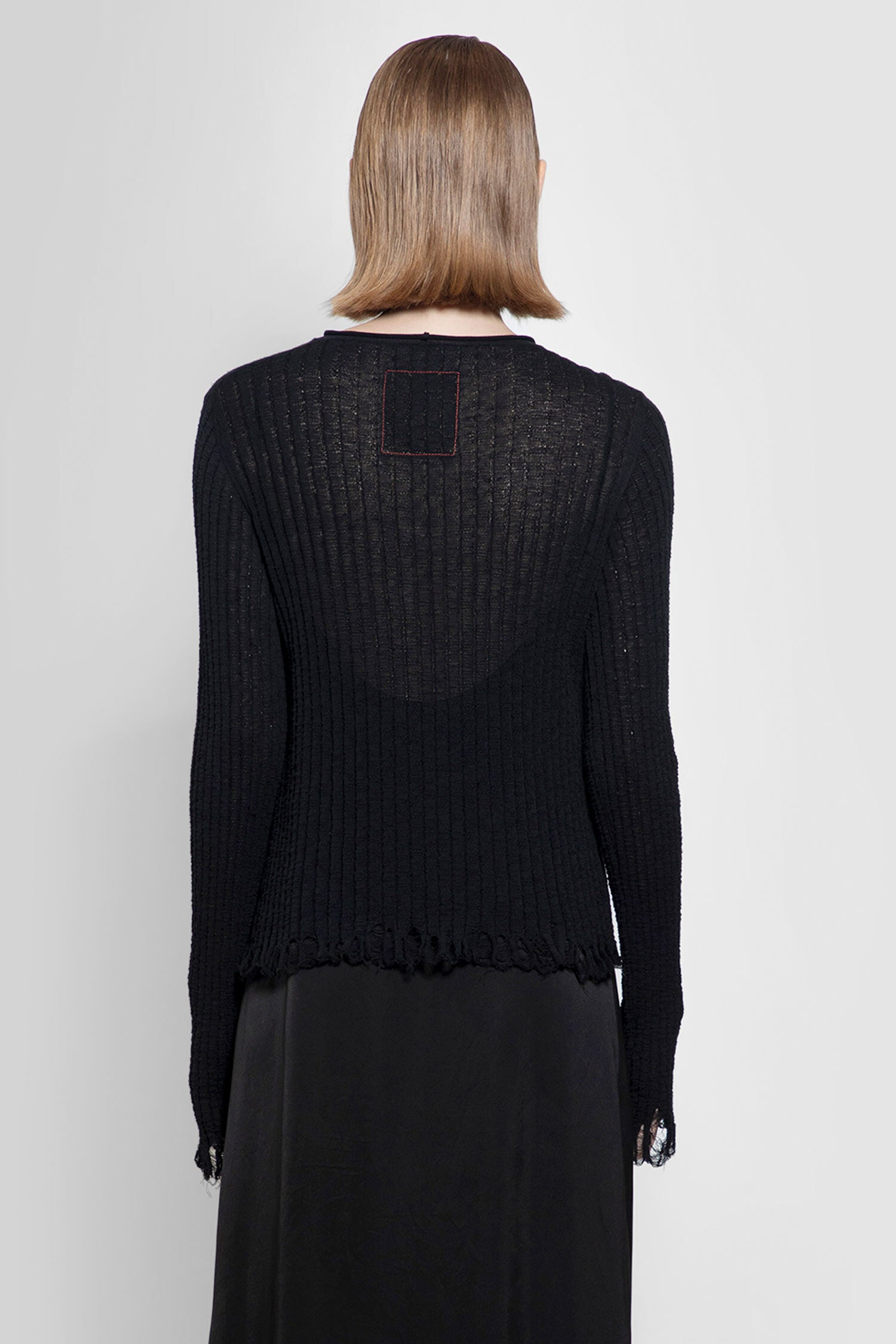 UMA WANG WOMAN BLACK KNITWEAR