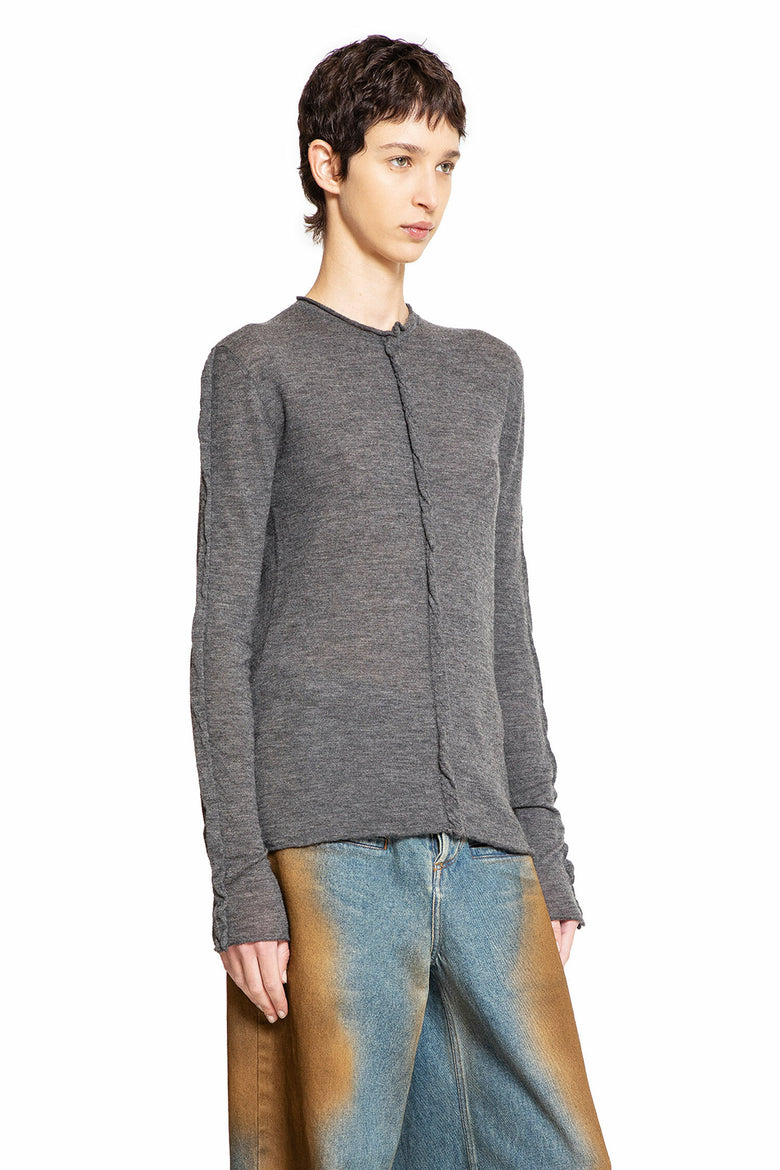 UMA WANG WOMAN GREY KNITWEAR