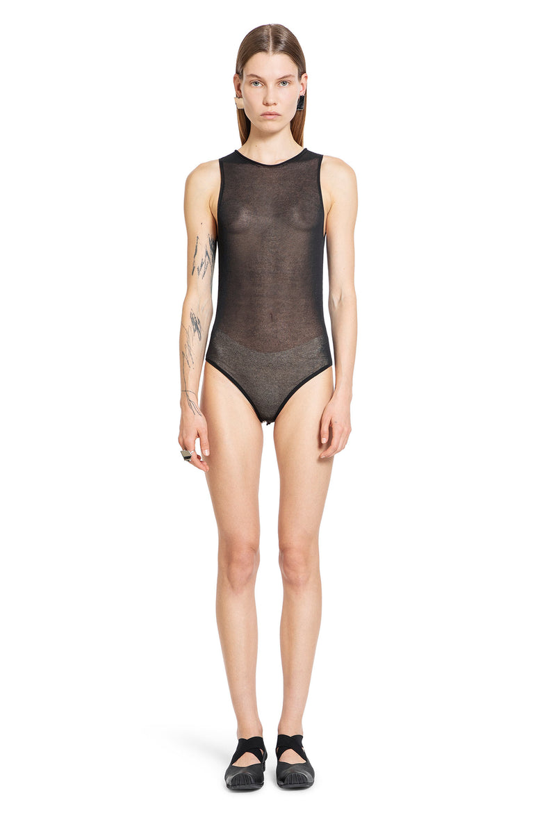 UMA WANG WOMAN BLACK BODYSUITS