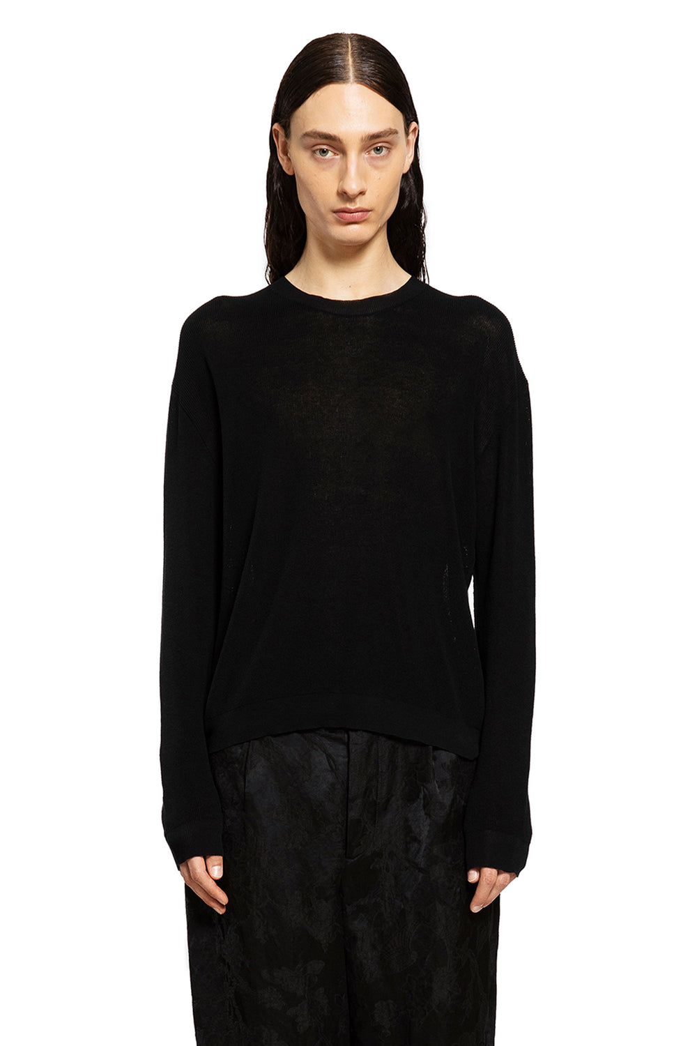 UMA WANG MAN BLACK KNITWEAR